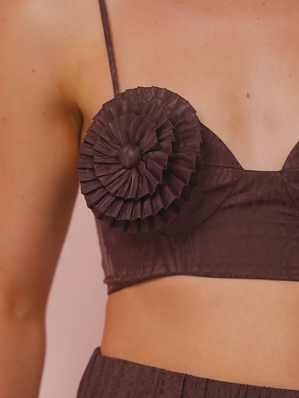Alemais Helix Crop Top in^ Party