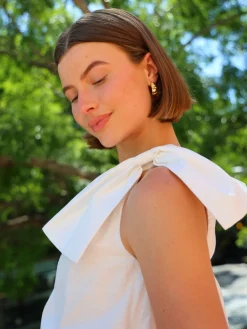 By Nicola Amelie One Shoulder Mini Dress in^ White Edit | Bride To Be