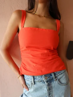 By Nicola Bay Gathered Top in^ Party