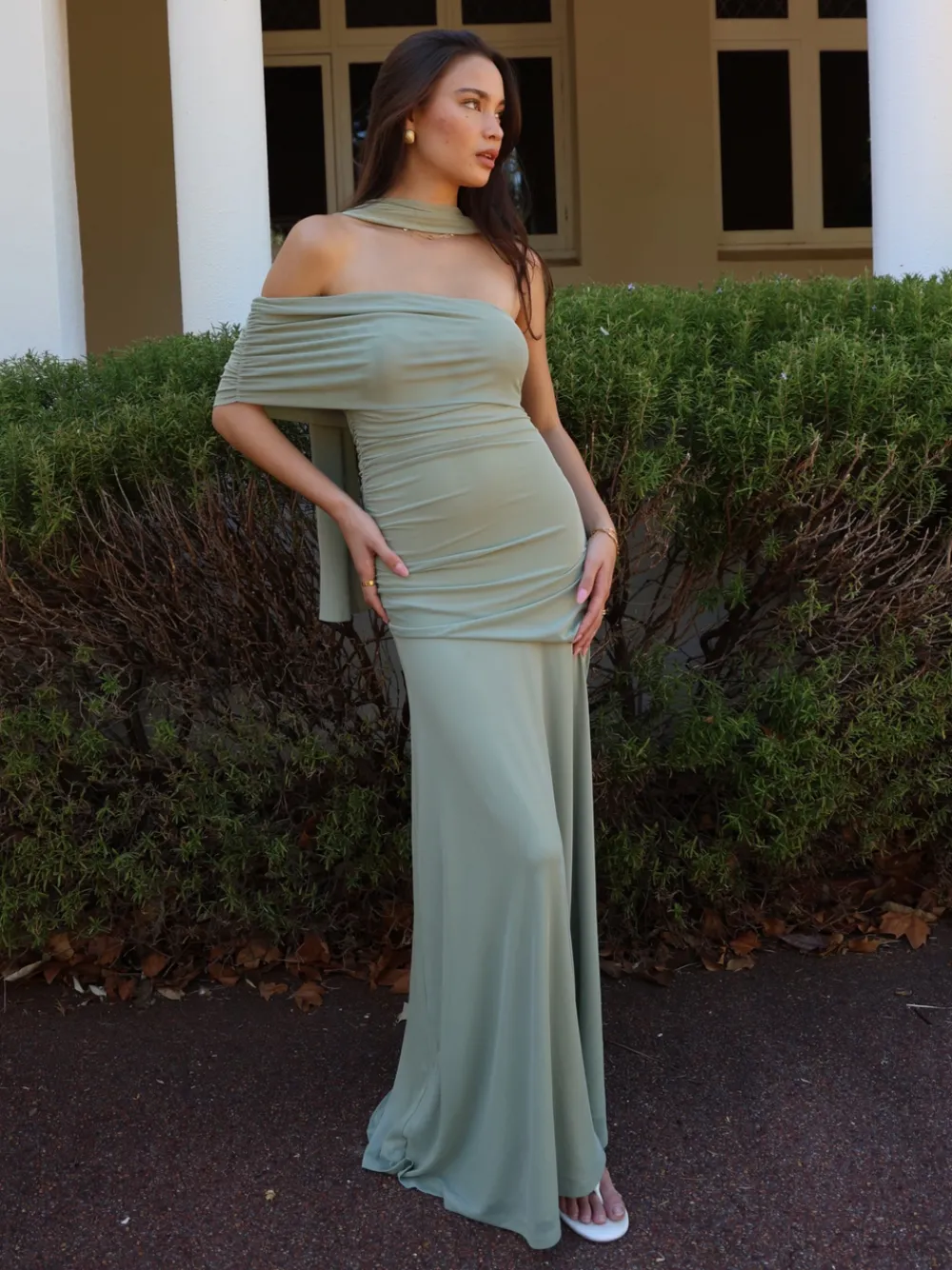 By Nicola Fiesta Off Shoulder Maxi Dress in^ Bridesmaid | Formal