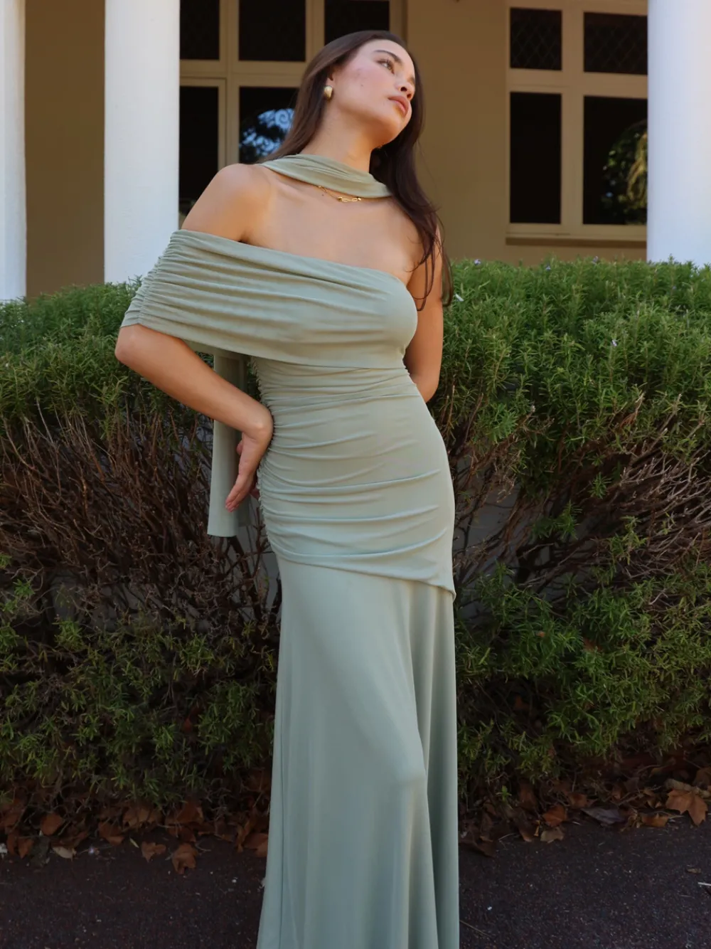 By Nicola Fiesta Off Shoulder Maxi Dress in^ Bridesmaid | Formal