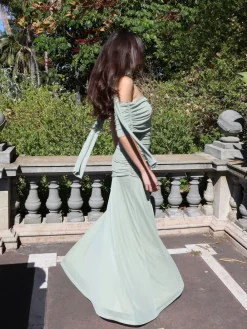 By Nicola Fiesta Off Shoulder Maxi Dress in^ Bridesmaid | Formal