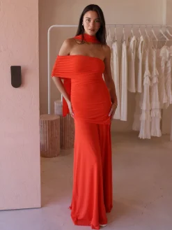 By Nicola Off Shoulder Maxi Dress in^ Party | Formal