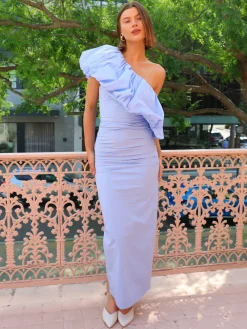By Nicola Maya Maxi Bubble Frill Dress in^ Bridesmaid | Formal
