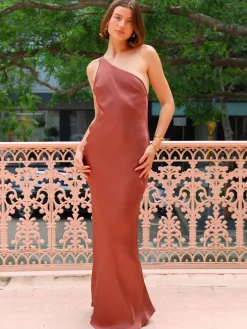 By Nicola Remy Open Back Maxi Dress in^ Bump Friendly | Bridesmaid