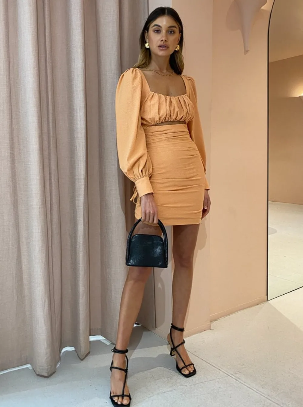 By Nicola Romantica L/S Mini Dress in^ Mini