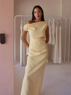 By Nicola Vivian Crepe Maxi Dress in^ Bridesmaid | Bride To Be