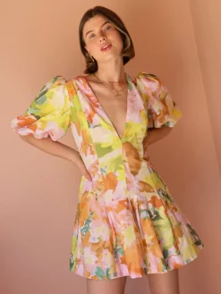 By Nicola Wavy Mini Dress in^ Party | Mini