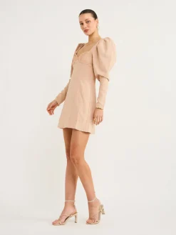 Clea Leyla Embroidered Mini Dress in^ Mini