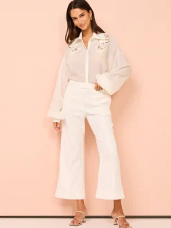 Clea Park Trouser in^ Bride To Be