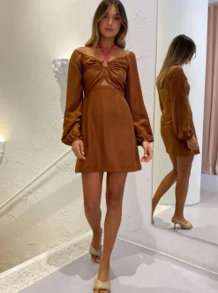 Ginia Selena Long Sleeve Dress in^ Mini
