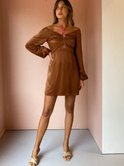 Ginia Selena Long Sleeve Dress in^ Mini