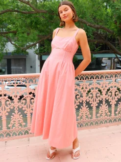 Mon Renn Sunlight Midi Dress in^ Bump Friendly | Midi