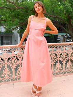 Mon Renn Sunlight Midi Dress in^ Bump Friendly | Midi