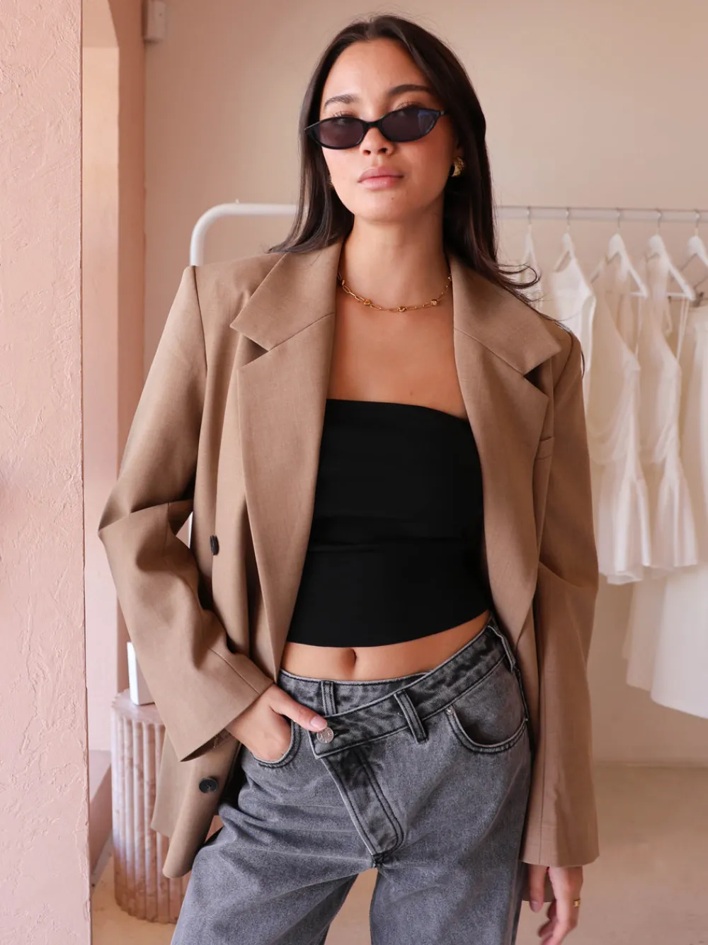 One Of Others Lima Strapless Top in^ Party