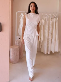 One Of Others Simmons Pant in^ White Edit
