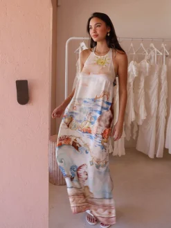Roame Dakota Halter Dress in^ Party | Wedding Guest