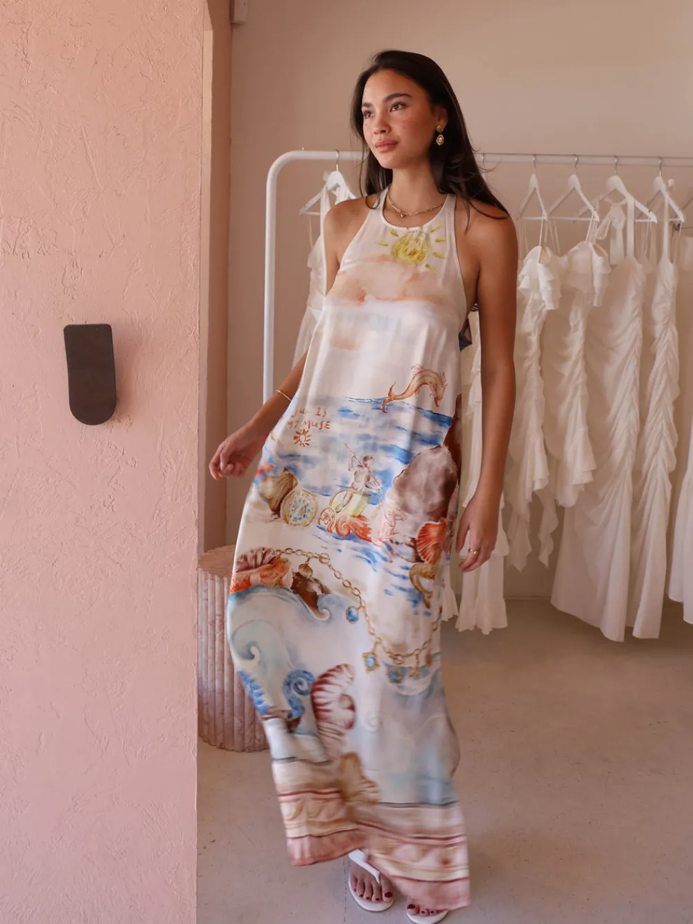 Roame Dakota Halter Dress in^ Party | Wedding Guest