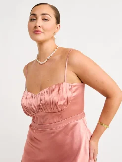 Shona Joy Corded Ruched Mini Dress in^ Mini