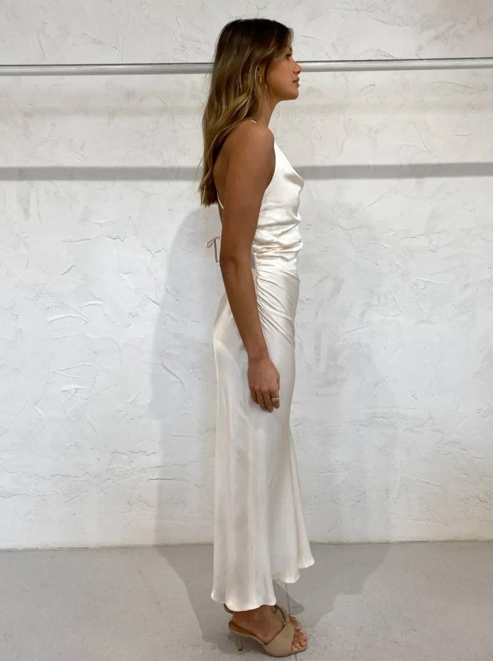 Shona Joy La Lune Asymmetrical Midi Dress in^ Bridesmaid