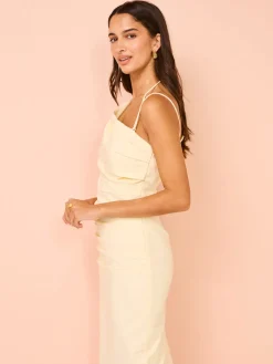 Shona Joy Lani Asymmetrical Gathered Midi Dress in^ Bridesmaid | Midi