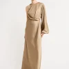 Significant Other Alessia One Shoulder Long Sleeve Dress in^ Midi | Maxi & Gown