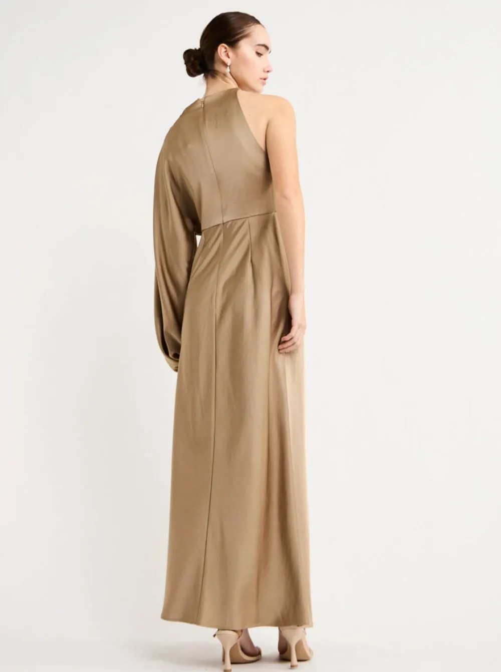 Significant Other Alessia One Shoulder Long Sleeve Dress in^ Midi | Maxi & Gown