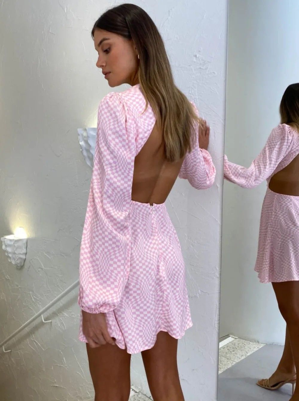 The Wolf Gang Levisa Key Hole Mini Dress in^ Mini