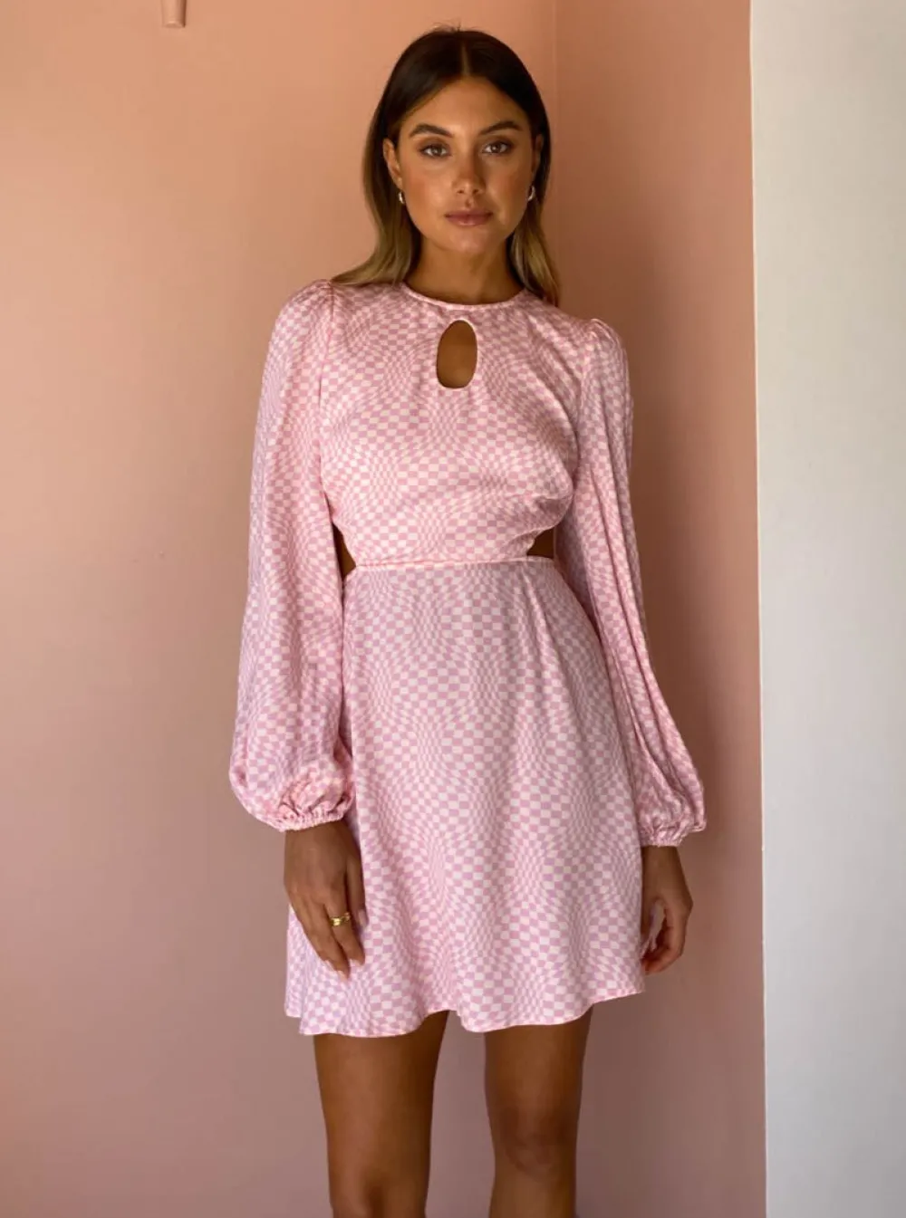 The Wolf Gang Levisa Key Hole Mini Dress in^ Mini