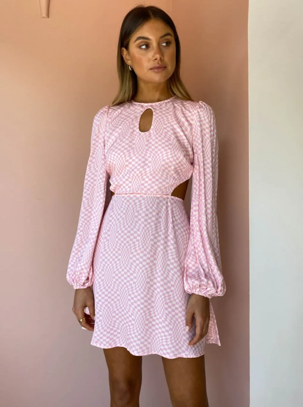 The Wolf Gang Levisa Key Hole Mini Dress in^ Mini
