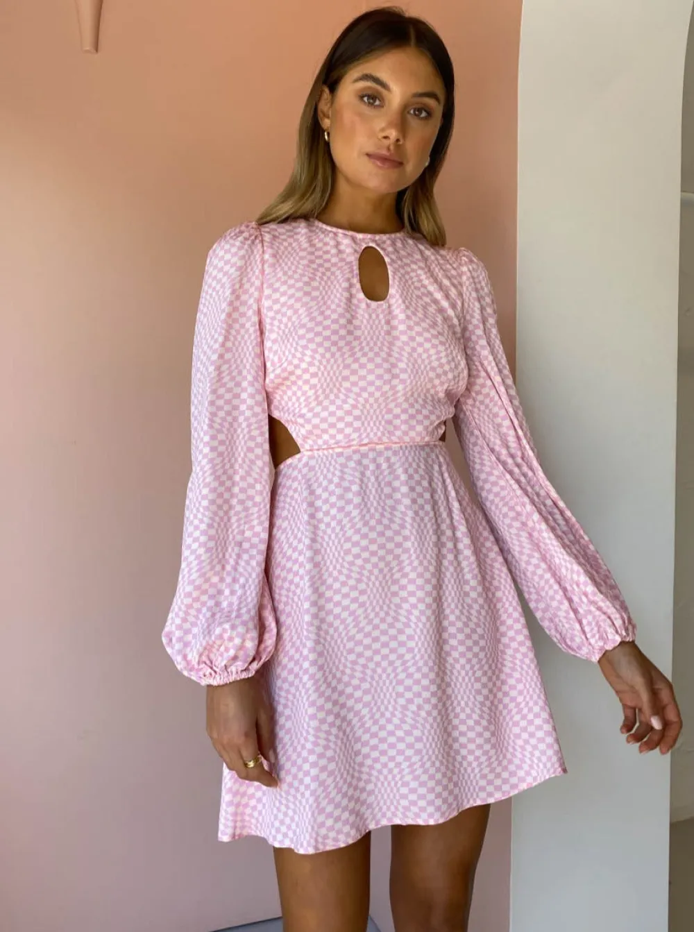 The Wolf Gang Levisa Key Hole Mini Dress in^ Mini