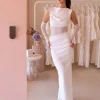 Tojha Irena Dress in^ White Edit | Bride To Be